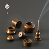 中式茶具创意香插底座铜，香炉家用插香器葫芦香线插香立茶宠茶配件
