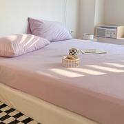 单品ins简约纯色单品床单1.5m1.8米单件床笠亲肤纯棉床罩床单