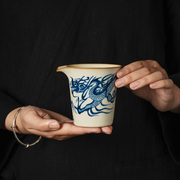 汝窑高档公道杯分茶器茶海功夫茶具陶瓷家用大容量单个仿古匀杯