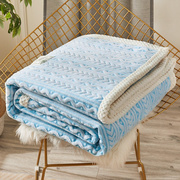 法兰绒毛毯空调被子冬季加厚加绒小毯子午睡毯珊瑚绒毯春秋床盖毯
