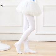 儿童连裤袜春季薄款夏天白色打底裤袜学生练功跳舞专用女童舞蹈袜
