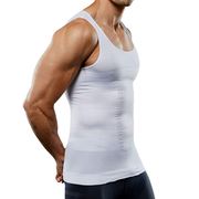 男士塑身背心无缝美体功能，塑身衣压力减肚运动收腹内衣