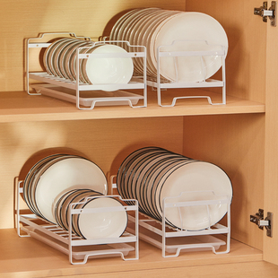 免安装碗盘收纳架厨房置物架，橱柜内置碗架窄小型不锈钢碗碟沥水架