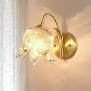 美式壁灯卧室床头灯法式客厅楼梯高级感轻奢主卧全铜欧式复古灯具