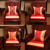 高档中式抱枕红木沙发靠垫中国风明清古典腰枕靠背套扶手枕含芯实