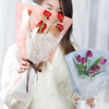 新浪漫蕾丝花束袋透明玫瑰包装袋鲜花包花单支多支袋diy花艺包装