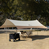 探路者天幕23春夏户外露营帐篷野餐沙滩遮阳篷凉棚TEDDBL80420