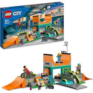 欧美LEGO乐高时尚城市滑板公园建筑玩具积木