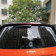 奔驰SMART汽车个性奔驰车贴 smart后档梅赛德斯奔驰反光装饰贴纸
