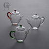 台湾禾器玻璃泡茶壶加厚耐高温花茶壶功夫茶具套组套装高端配茶杯