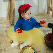 婴儿套装白雪公主过年衣服女宝宝韩服韩国直邮公主蕾丝连衣裙套装