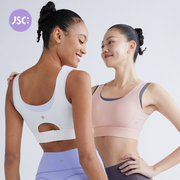 jsc收副乳运动文胸包裹小波浪，运动内衣一体杯，胸垫假两件瑜伽背心