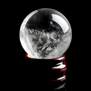 天然白水晶球摆件天然水晶球天然原石，打磨可鉴定