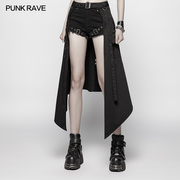 *小破亚文化 punk rave pr朋克状态女装半身裙腰封高街头硬妹摇滚