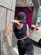 LIN CHAO ZHANG背心上衣夏季2021年宽松短裤休闲运动套装女二件套