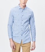 韩版商务休闲时尚，波点男士衬衫，衬衣男款长袖cbt7901005