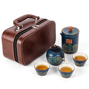 旅行茶具紫砂茶壶茶杯，套装高级便携野外餐具，户外露营用品装备大全