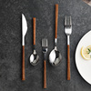 高档西餐餐具叉勺三件套牛排，叉子不锈钢，餐勺甜品勺水果叉汤匙