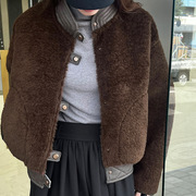 Acme2023冬季新经典时髦仿皮毛一体外套四合扣蓬松保暖夹克 53957