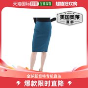 lesuit女式针织纯色，铅笔裙-viridian美国奥莱直发