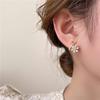 镶钻珍珠耳钉2024年女纯银针耳环轻奢高级感气质大气耳饰