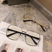 防蓝光眼镜方框超大框无度数，平光镜男潮眼镜框女2024显瘦近视眼镜