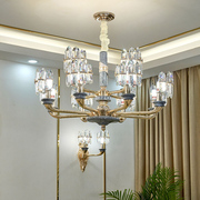 客厅吊灯轻奢后现代美式大理石水晶灯具欧式卧室灯港式简约餐厅灯