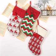 圣诞袜子装饰圣诞节礼物袋可爱幼儿园儿童糖果袜挂件配件树挂