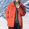 columbia哥伦比亚户外登山服，男红色厚外套，23秋冬保暖三合一冲锋衣
