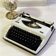 老式打字机飞鱼200 白色英文机械1980S 正常使用复古文艺礼物
