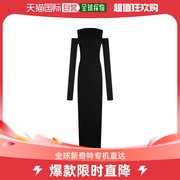 香港直邮潮奢rickowens女士黑色羊毛连衣裙
