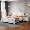美式床实木双人床白色，公主床轻奢床约双人床18m主卧储物床