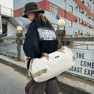 网红旅行包2024年女短途手提运动包瑜伽健身包可套拉杆行李袋