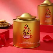 DOUBLEMIRACLE玫瑰姜红茶罐装100克斯里兰卡进口锡兰调味茶浓香型