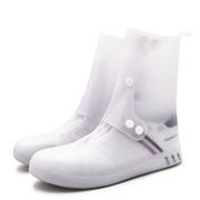 工百利防雨鞋套户外雨靴方便携带加厚耐磨防滑雨鞋209高筒淡雅白3