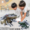 男孩飞机电动变形喷雾恐龙，战机灯光益智音效，模型3-5岁儿童玩具车