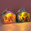 diy手工小屋微缩模型小房子创意迷你拼装木质玩具生日礼物送女友