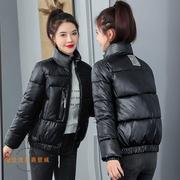 亮面羽绒棉衣女短款2020韩版宽松棉服面包服冬装学生棉袄外套
