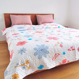 绗缝床单双面夹棉四季被多功用，床盖榻榻米床垫褥铺沙发韩式可折叠