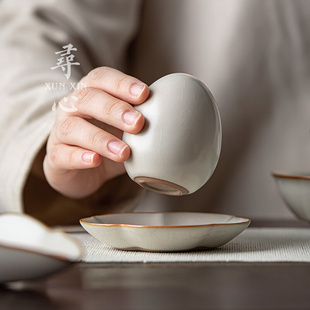 汝窑开片可养茶宠仿真茶叶蛋茶桌摆件创意紫砂壶配件招财茶玩