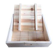 做豆腐模具水豆腐杉木箱子实木木盒子制作干豆腐印花木框送布