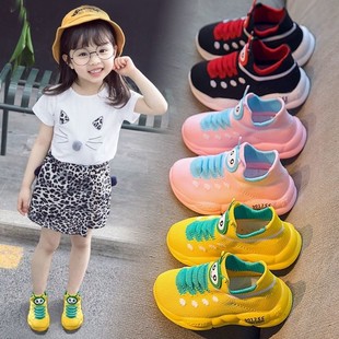 宝宝毛毛虫鞋1-3岁婴幼儿软底学步鞋女宝小童潮鞋网面男童运动鞋