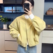 棒球服外套女短款小个子2025春季新款宽松休闲洋气高级感上衣夹克
