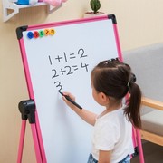 高档儿(高档儿)童画画板支架式家用小黑板，磁性双面彩色宝宝写字板涂鸦白板