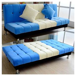 简易沙发整装两用欧式懒人布艺，沙发1.8米2小户型租房折叠床沙发床