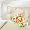 方形糖果盒塑料空心透明首饰盒创意喜糖盒DIY手工四方小盒子