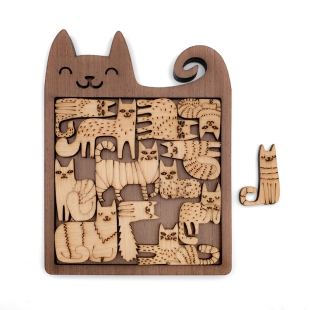 超难拼图可爱猫异形烧脑puzzle益智玩具高难度生日礼物创意萌物