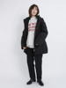 1万1日元~外贸冬季外套，宽松显瘦连帽棉衣女，中长款加厚休闲棉服l67