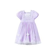 巴拉巴拉女童连衣裙，夏装儿童洛丽塔紫色裙子，公主裙201222111007
