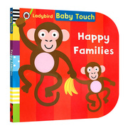 Baby Touch Happy Families 宝宝触摸书 快乐家庭 英文原版低幼英语启蒙儿童绘本 进口书籍 英国小瓢虫Ladybird